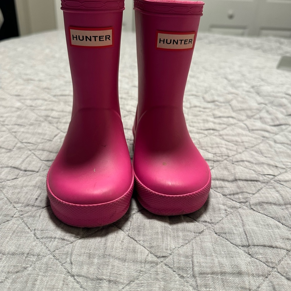 Hunter Fuchsia Waterproof Boots